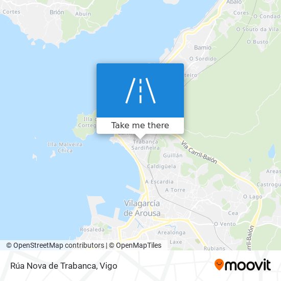 mapa Rúa Nova de Trabanca