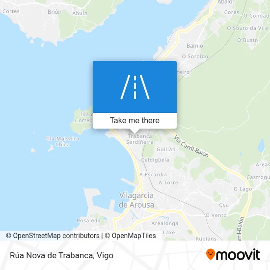 Rúa Nova de Trabanca map