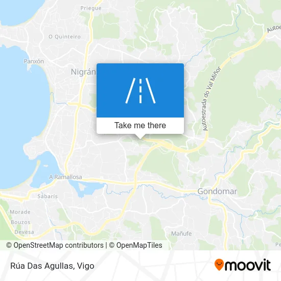 Rúa Das Agullas map