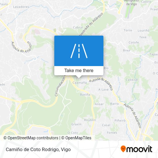 Camiño de Coto Rodrigo map