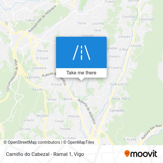 Camiño do Cabezal - Ramal 1 map