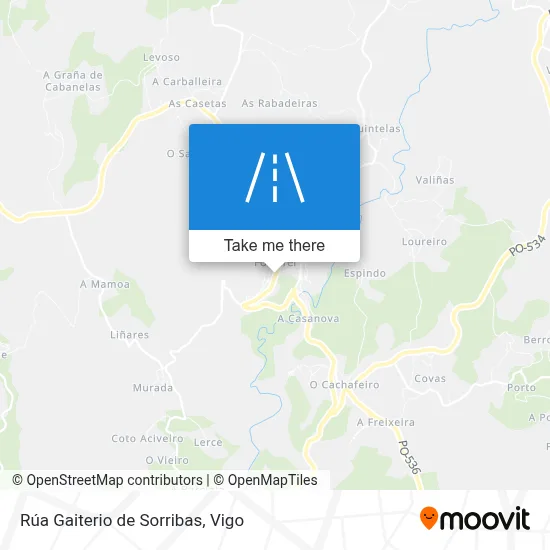 Rúa Gaiterio de Sorribas map