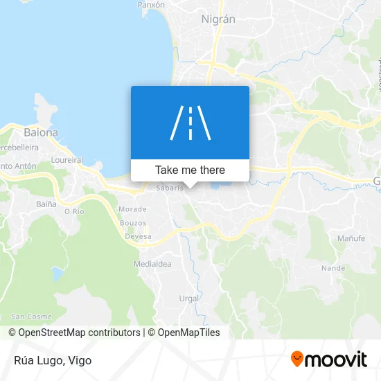 Rúa Lugo map