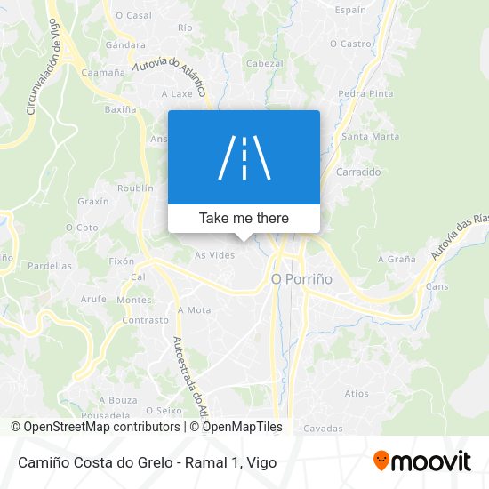 Camiño Costa do Grelo - Ramal 1 map