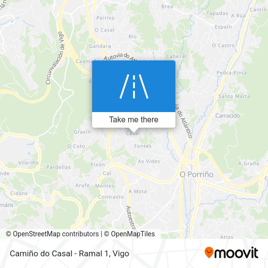 Camiño do Casal - Ramal 1 map