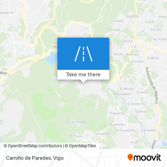 Camiño de Paredes map