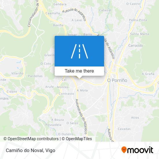 Camiño do Noval map