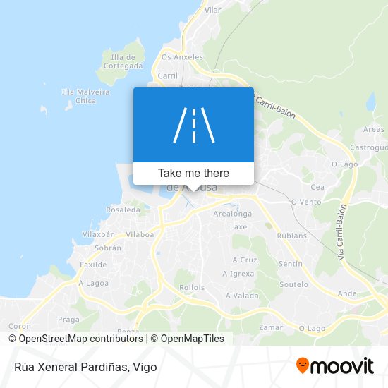 Rúa Xeneral Pardiñas map