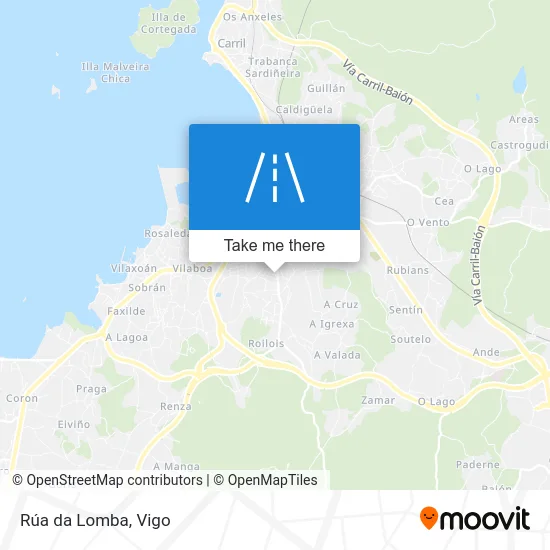 Rúa da Lomba map