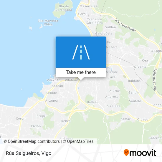 Rúa Salgueiros map