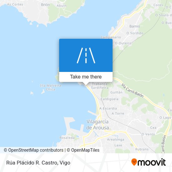 Rúa Plácido R. Castro map