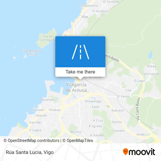 Rúa Santa Lucia map
