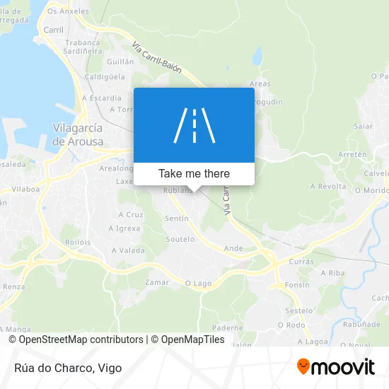 Rúa do Charco map