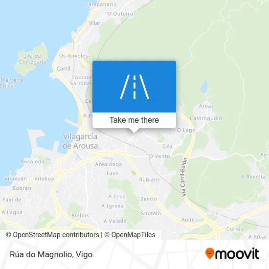 Rúa do Magnolio map