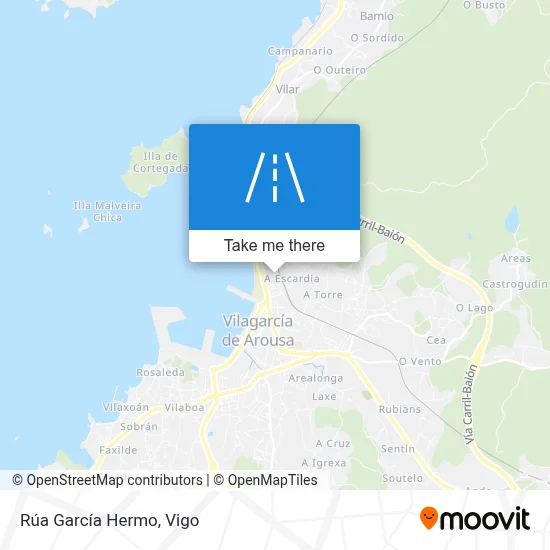 Rúa García Hermo map