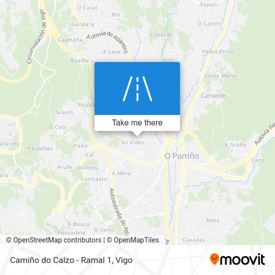 Camiño do Calzo - Ramal 1 map