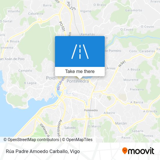 Rúa Padre Amoedo Carballo map
