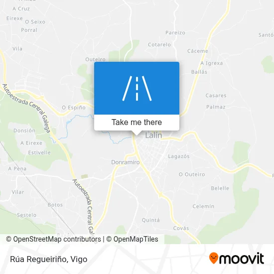 Rúa Regueiriño map