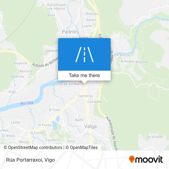 Rúa Portarraxoi map