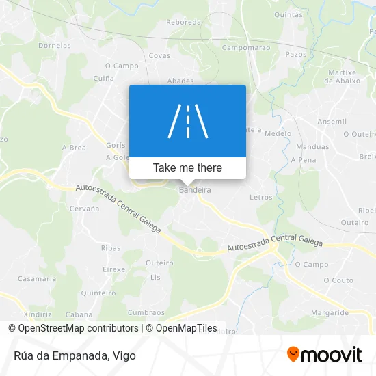 Rúa da Empanada map