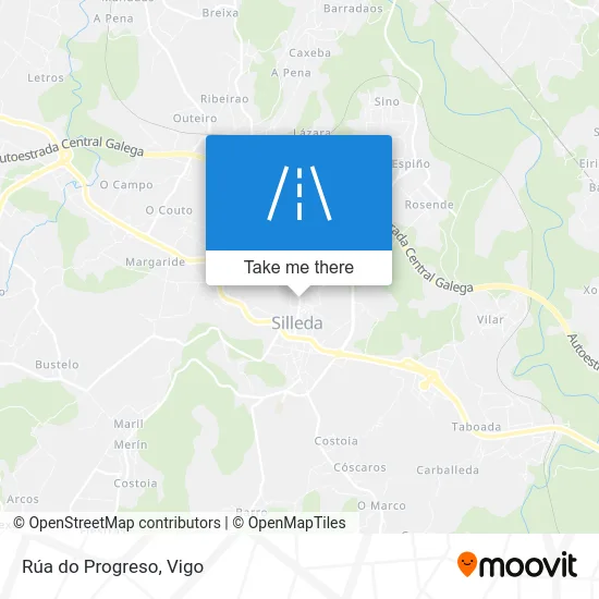 Rúa do Progreso map