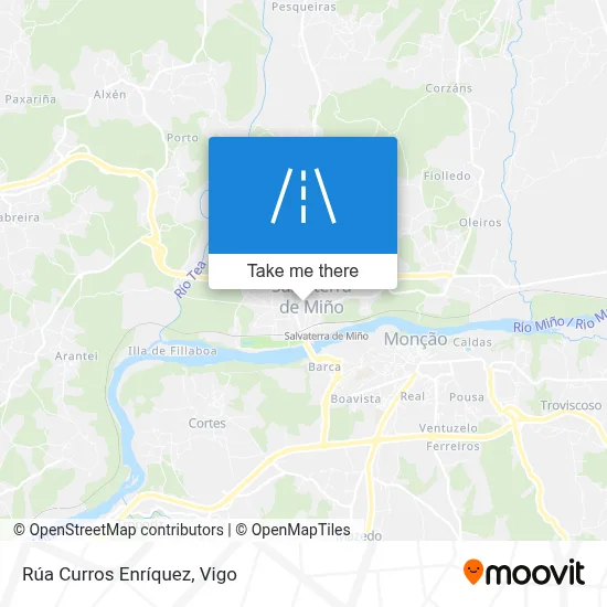 Rúa Curros Enríquez map