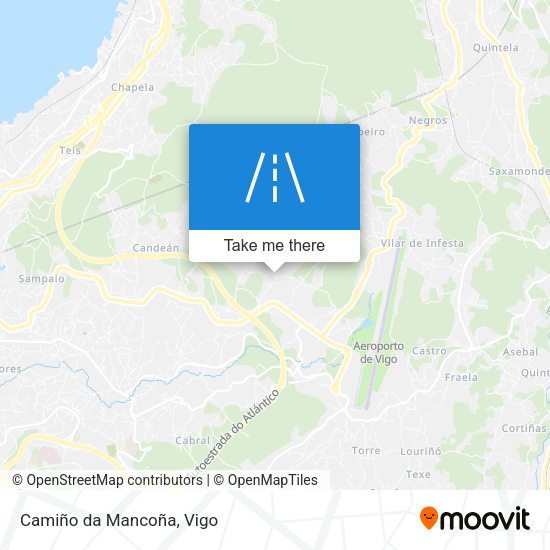 Camiño da Mancoña map
