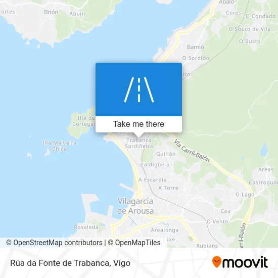 Rúa da Fonte de Trabanca map