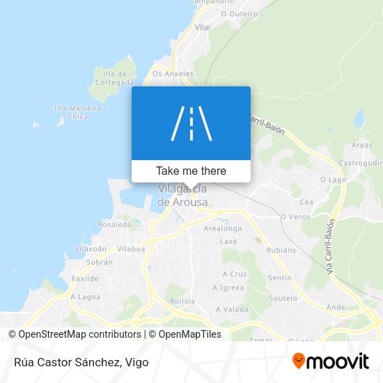Rúa Castor Sánchez map