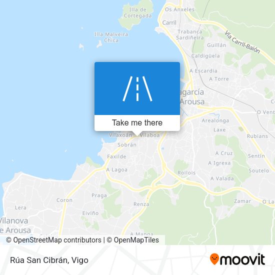 Rúa San Cibrán map