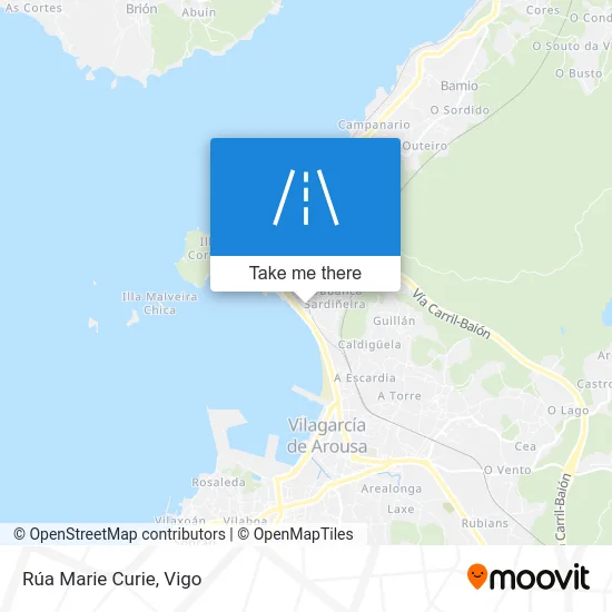 Rúa Marie Curie map