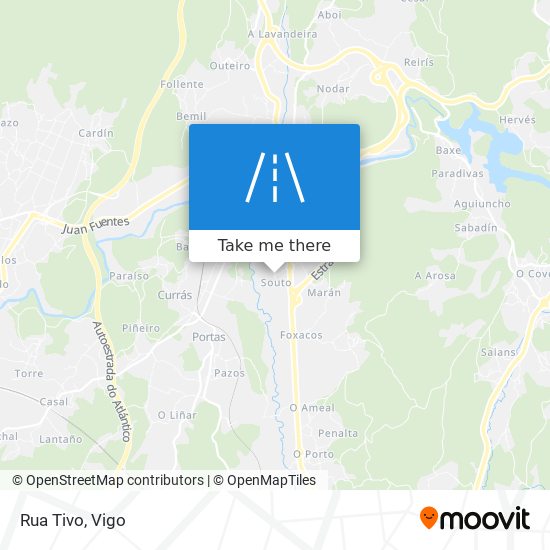 mapa Rua Tivo