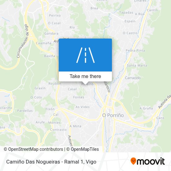 Camiño Das Nogueiras - Ramal 1 map