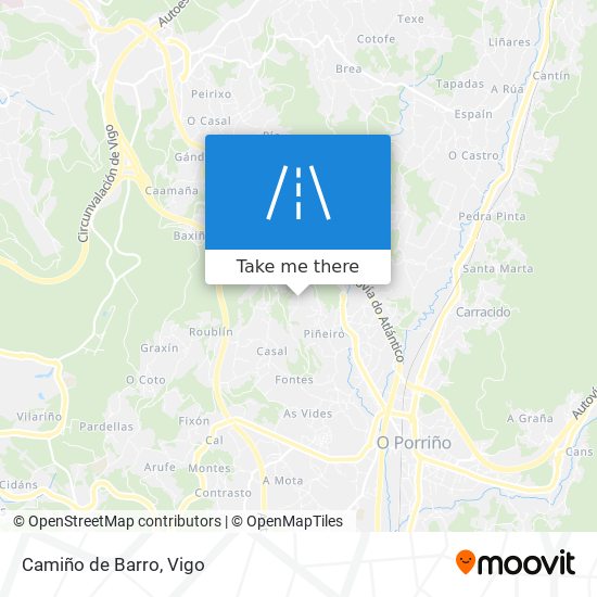 Camiño de Barro map