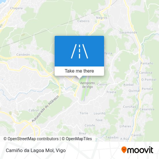 Camiño da Lagoa Mol map