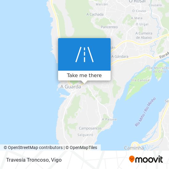 mapa Travesía Troncoso