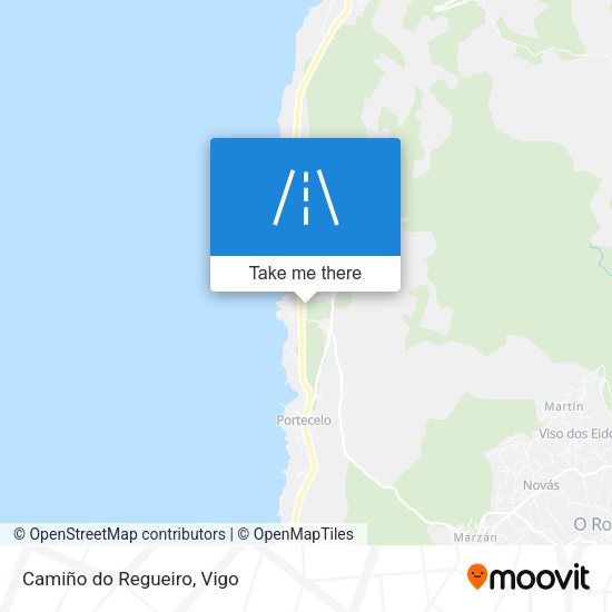 Camiño do Regueiro map