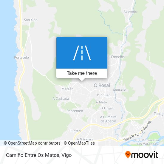 Camiño Entre Os Matos map