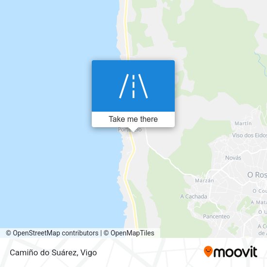 Camiño do Suárez map