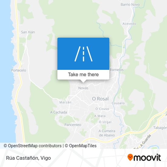 Rúa Castañón map