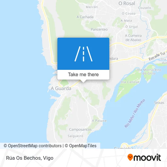 Rúa Os Bechos map