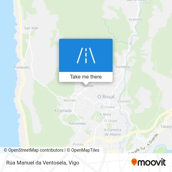 Rúa Manuel da Ventosela map
