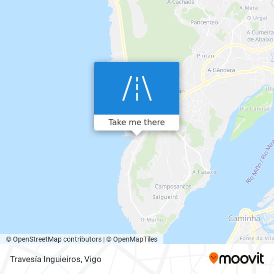 Travesía Inguieiros map