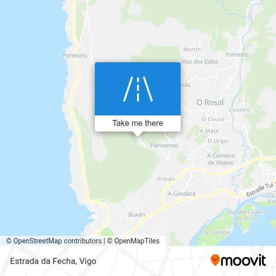 Estrada da Fecha map