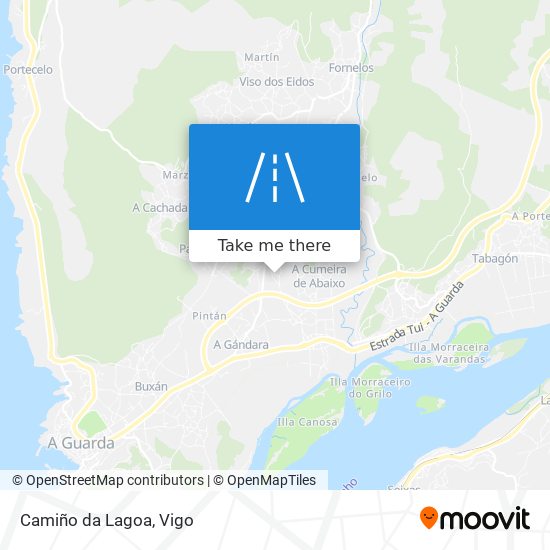 Camiño da Lagoa map