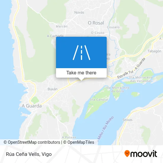 Rúa Ceña Vells map