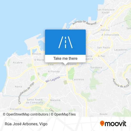 Rúa José Arbones map
