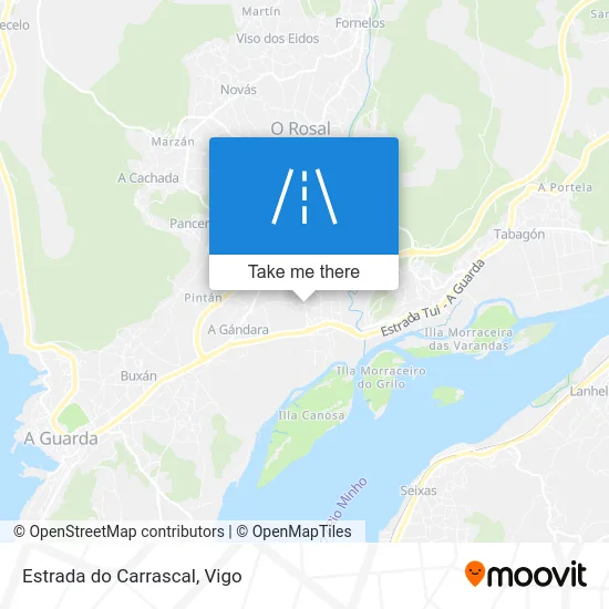 Estrada do Carrascal map