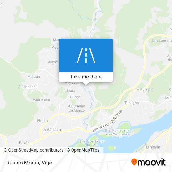 Rúa do Morán map