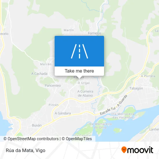 Rúa da Mata map